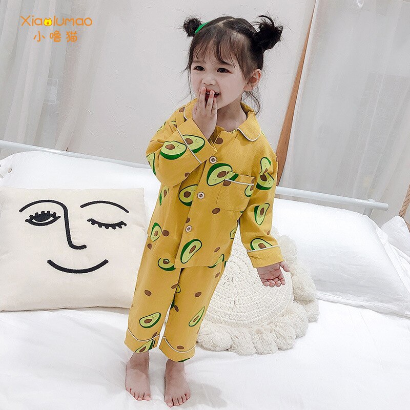 Pajamas kids Baby pajamas cotton children's clothing from 2 to 7 years old cotton autumn pajamas set 3-8Y clothing