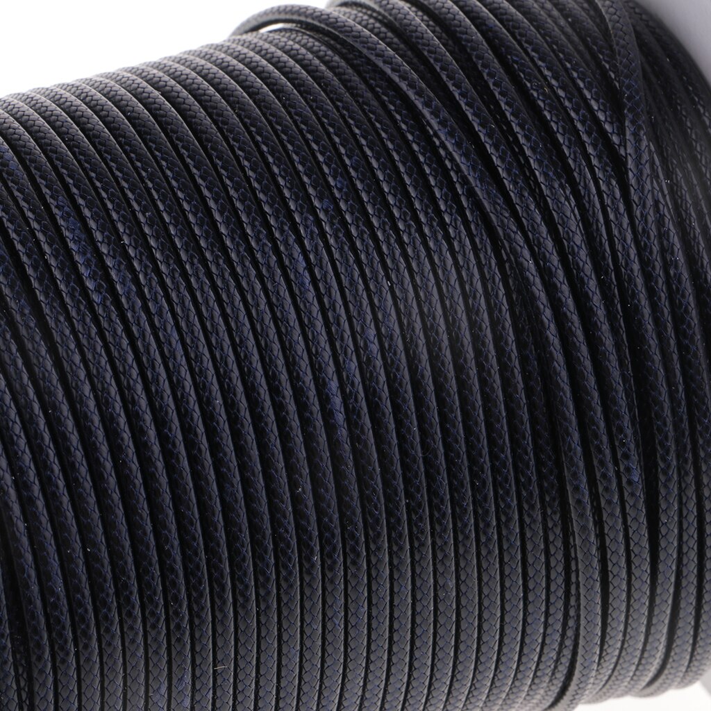 80 Meters 2mm Cotton Waxed Cord Beading DIY Jewelry Making Thread for Leather Sewing Crafting Shoe Bag