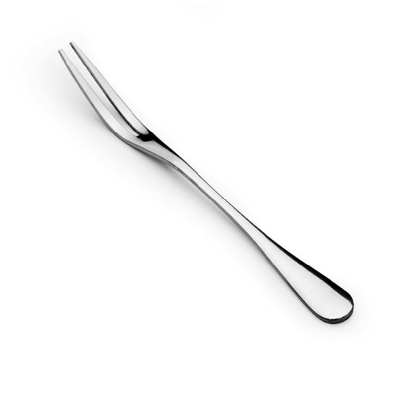Fruit Fork Stainless Steel 1010 Two-toothed Fork Cake Fork Western Small Fork Multifunctional Household Kitchen Accessories: Default Title