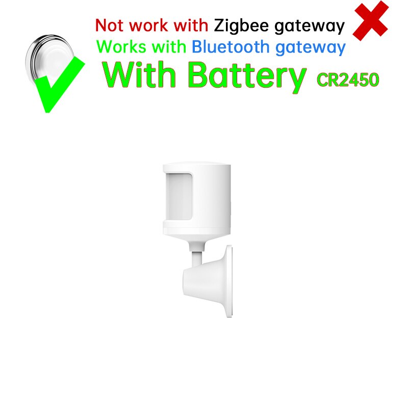 Original xiaomi mi sensor de movimento 2 corpo humano sensível luz ambiente transdutor escuro suporte bluetooth malha trabalho com mijia: WHITE