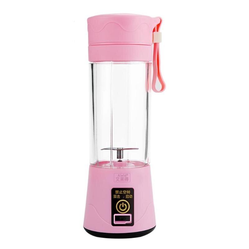 Draagbare Mini Juicer USB Oplaadbare Blender Mixer Sap Machine Smoothie Huishoudelijke Kleine Sapcentrifuge Maken Cup: Roze