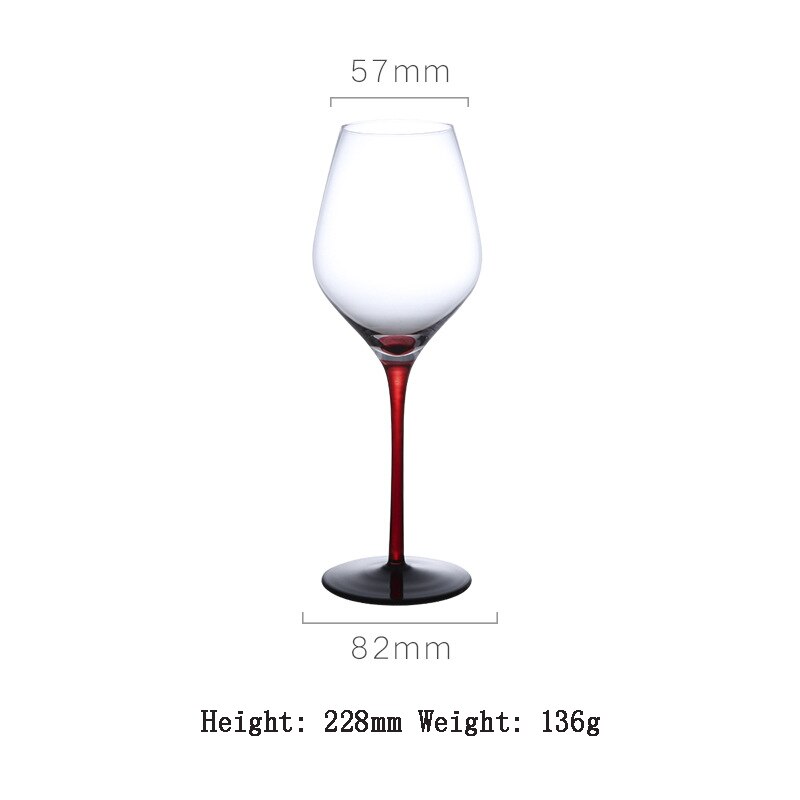 Verre à vin à fond plat en cristal sans plomb, fait à la main, couleur créative, verres à boisson, de mariage