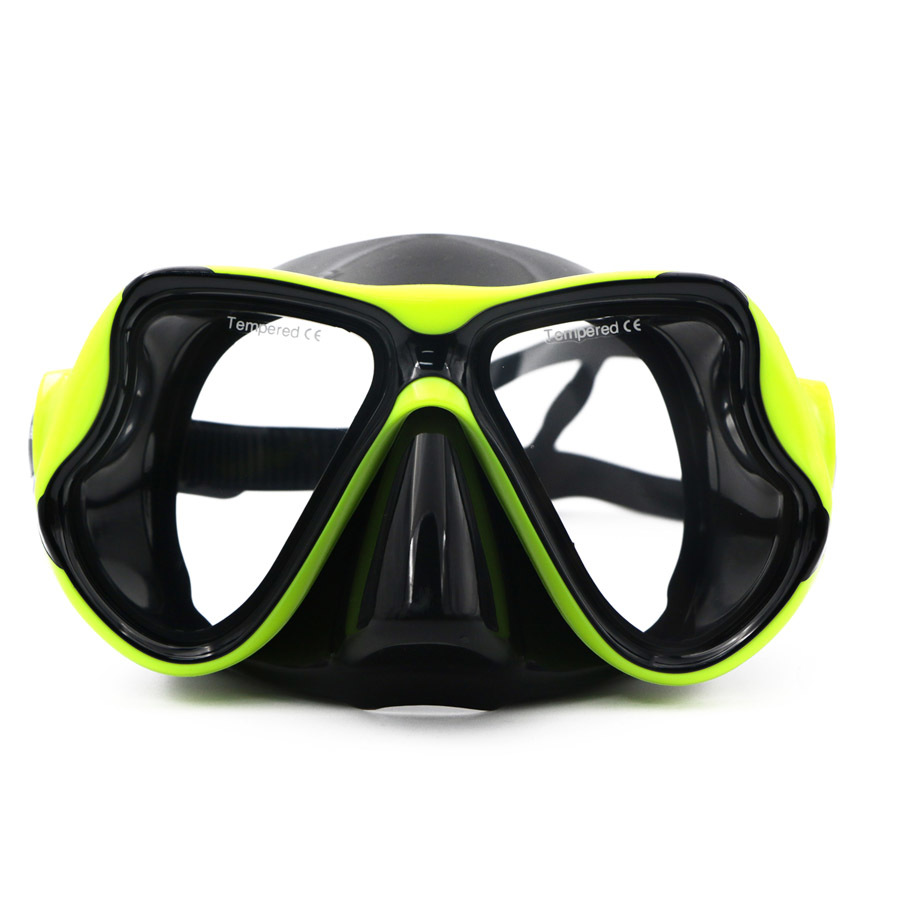 Droge Snorkel Met Verstelbare Houder Duikbril Snorkelen Buis Siliconen Ademen Onderwater Zwemmen Snorkel Voor Volwassen: AM708-Yellow