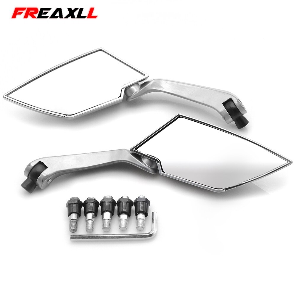 Rétroviseurs latéraux de rétroviseur pour Honda | Accessoires de moto pour Honda MSX125 MSX 125 PCX 125 150 CBR 600 F4 F4i CB600 HORNET CRF250M: Silver