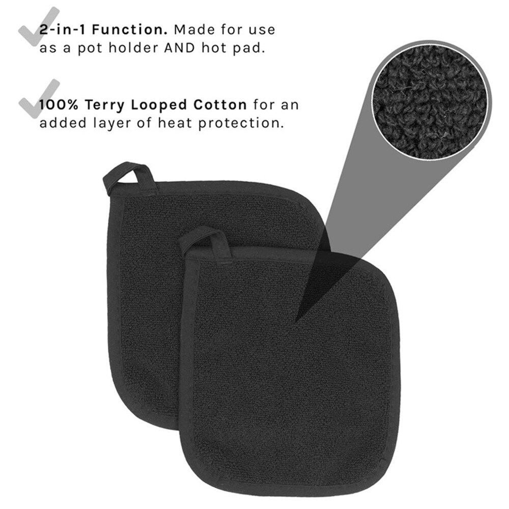 Heat Resistant Towel Pot Holders Cotton Potholder Pot Holder Pads Baking pot For Cooking And Baking Item Kitchen Accessories