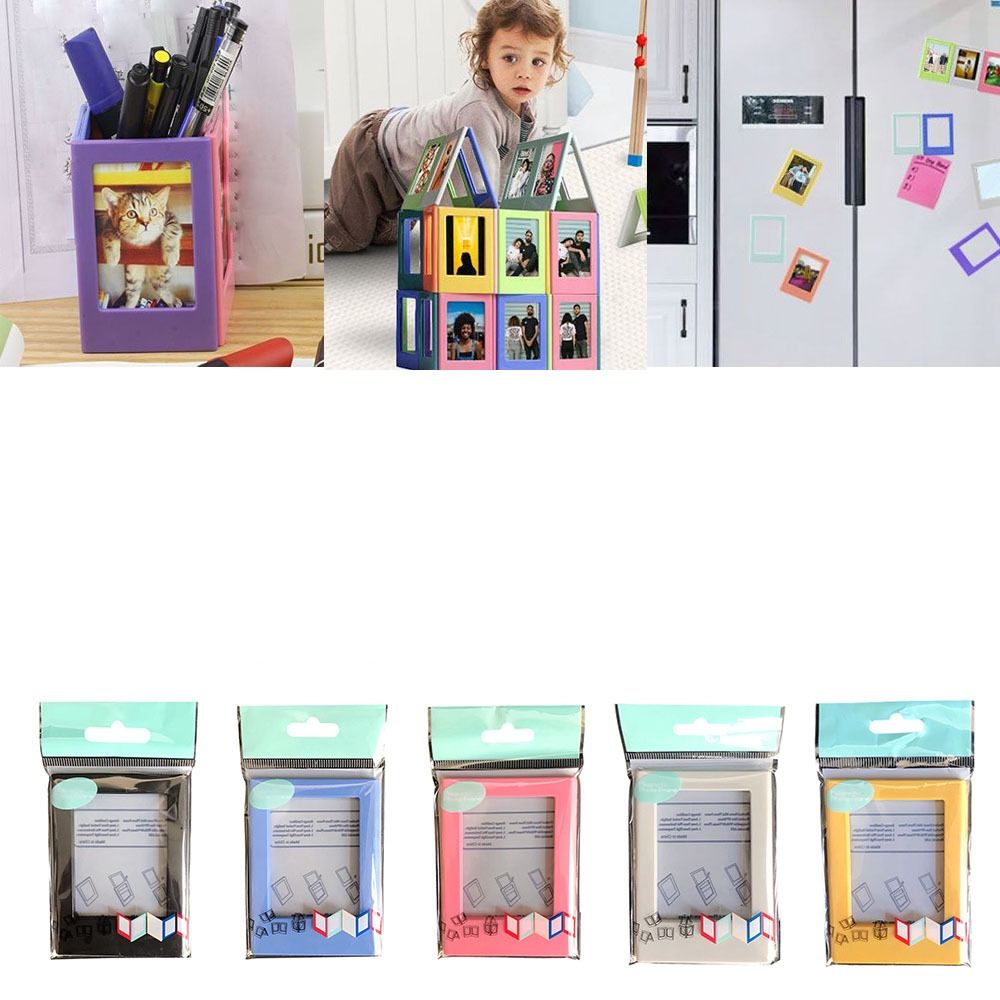 3-Zoll-Fotorahmen Magnet Polaroid Foto rahmen Mini Acryl Magnet Bilderrahmen transparente Acryl Karte Displayst änder