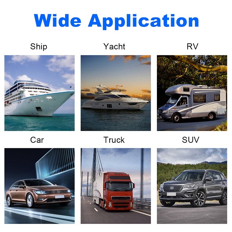 On/Off Switch Box Controller Rocker Switches Panel SPST Red Light for Car Lights Marine Boat Truck