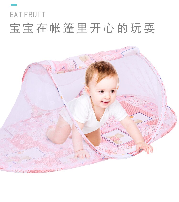 Pasgeboren Baby Crib Netting Kinderen Draagbare Opvouwbare Baby Bed Klamboe Boot Type Rits Gordijn Zuigeling Spelen Tent Slaap Bed