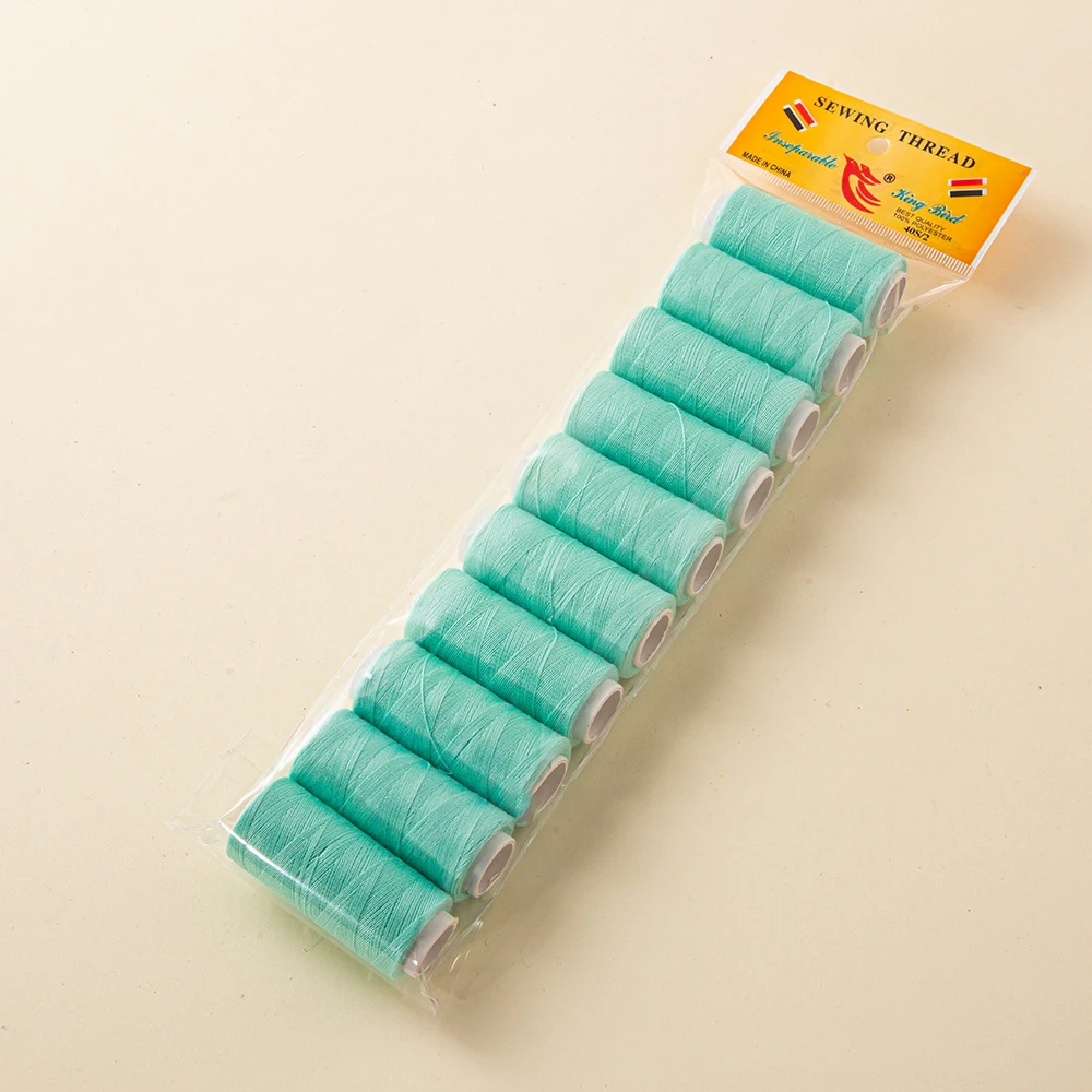 10Pcs Sewing Thread Hand Sewing String Spool for Embroidery and Sewing Machine DIY Embroidery Thread 200 Yards Each