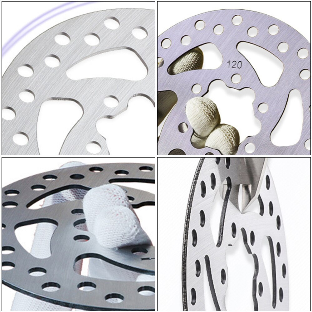 1pc Universal 120mm Brake Disc Six-hole Stainless Steel Brake Replacement Disc Brake Parts for Small Specification Vehicl