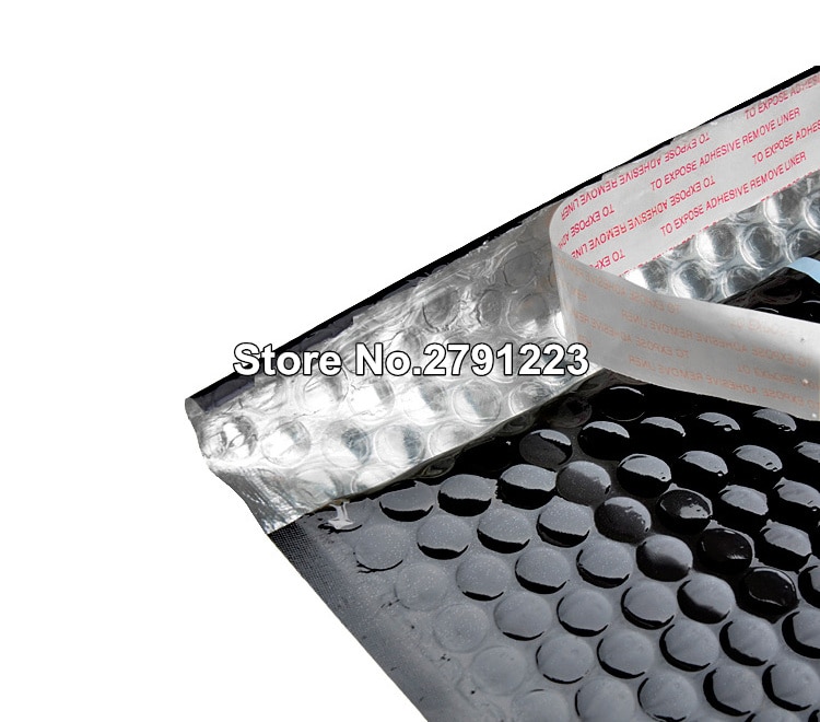 50 Pcs Verpakking Bubble Mailers Zwart Papier Gevoerde Enveloppen Bag Bubble Mailing Envelop Tas 15*13 Cm + 4 Cm