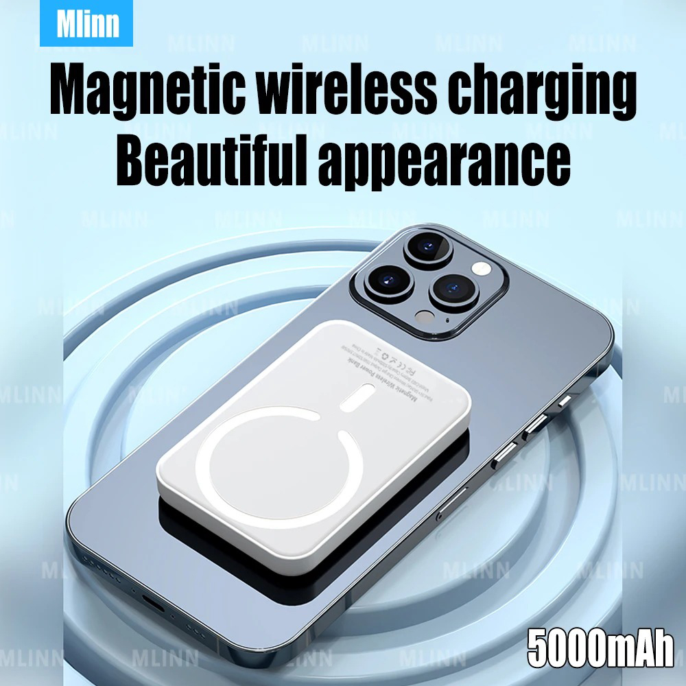 Magnetische Powerbank voor Apple externe batterij Draagbare draadloze Power Bank-oplader voor Magsafe iPhone-reservebatterij