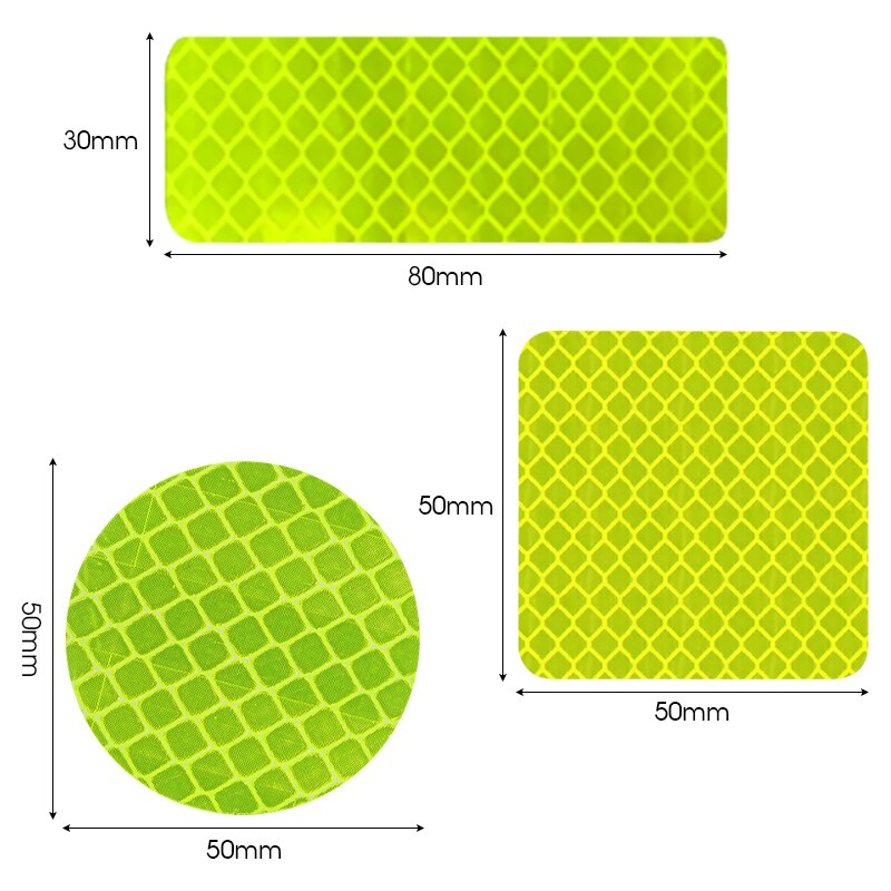 4pcs Car Door Sticker Decal Reflective Strip Warning Mark Tape Reflective Sticker OPEN High Sign Safety Light Reflector Strip