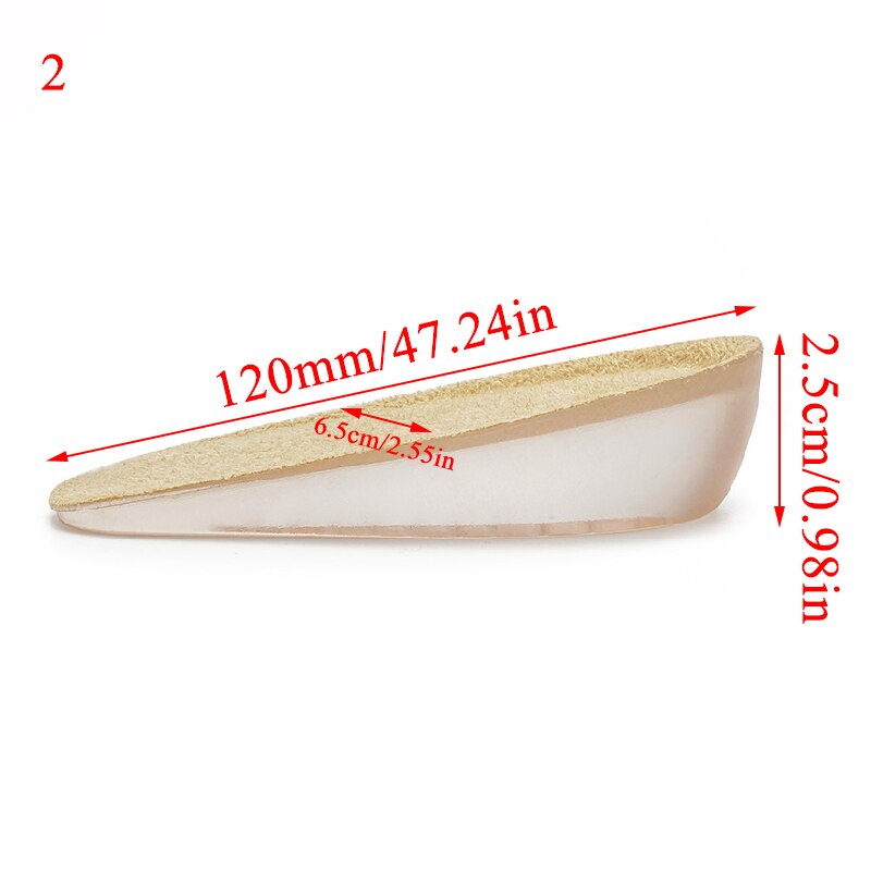 Plantillas de aumento de altura Unisex, 1,5/2,5/3,5 CM, plantillas de Gel suave, insertos para zapatos más altos, , 1 par: Azul