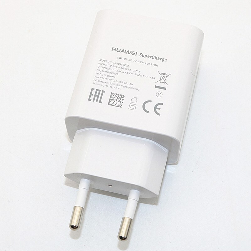 Huawei-cargador USB 100% Original, dispositivo de carga rápida de pared, 5A, 2M, tipo C, P20 Pro Lite, P10, 9 Plus, Mate10, 9