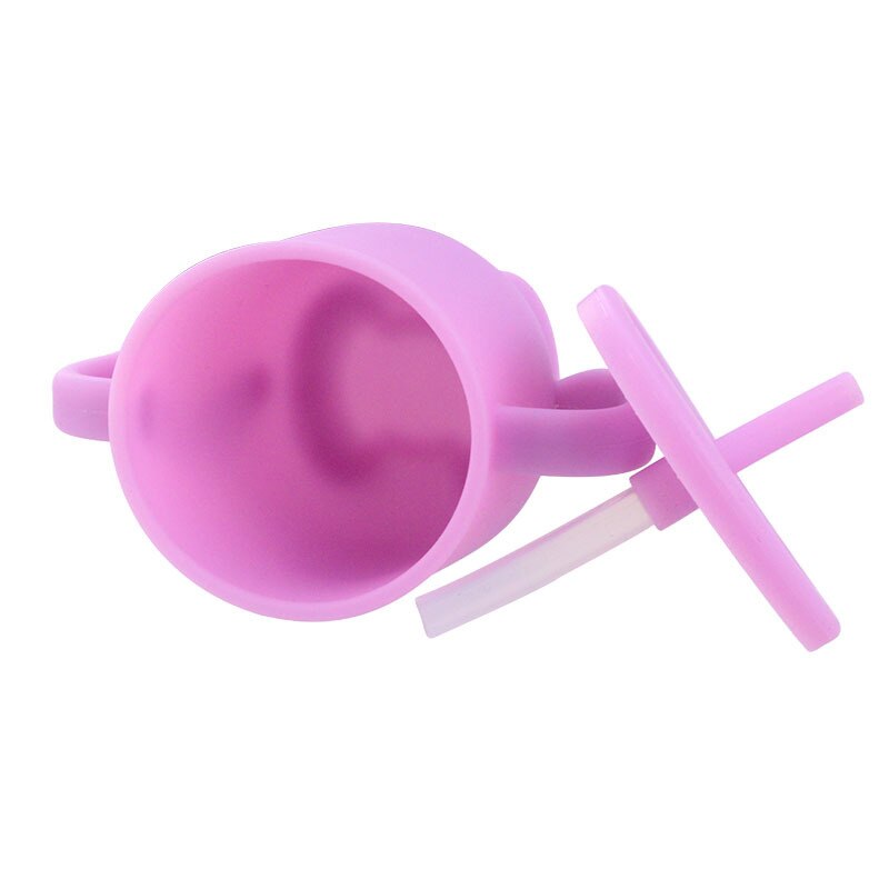 Siliconen Kinderen Stro Cups Baby Leren Om Kopjes Kinderen Lekvrije En -Proof Cups