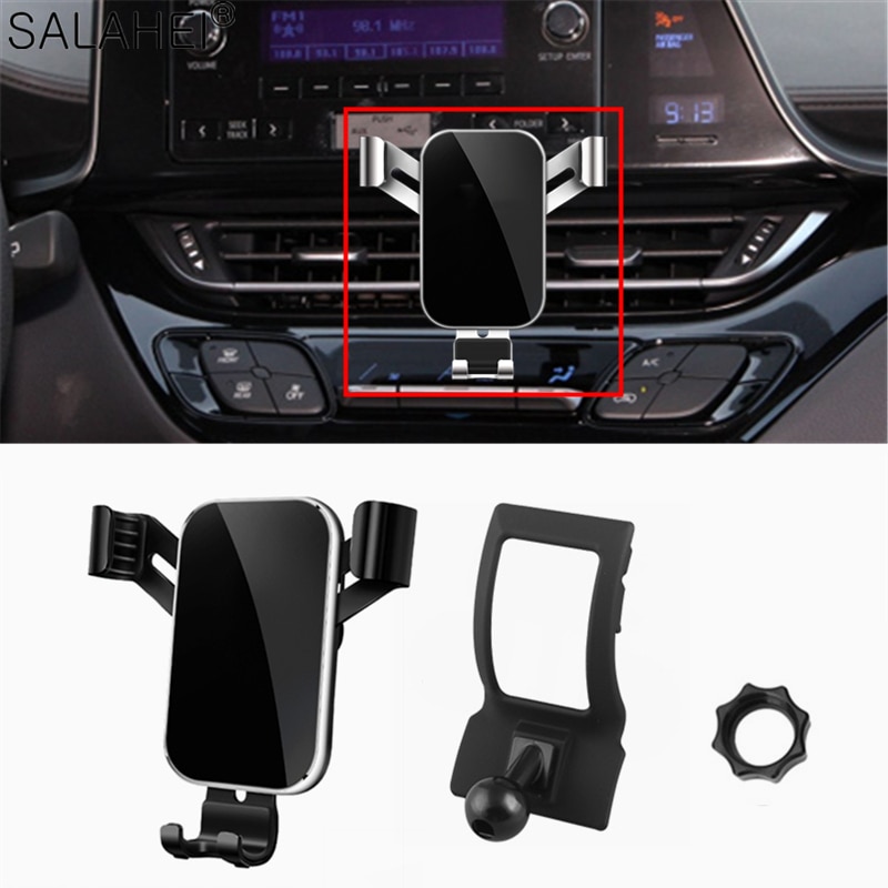 Cool Car Phone Holder For Toyota C-HR Car Air Vent Mobile Phone Holder Stand Mount Cradle Clip For CHR