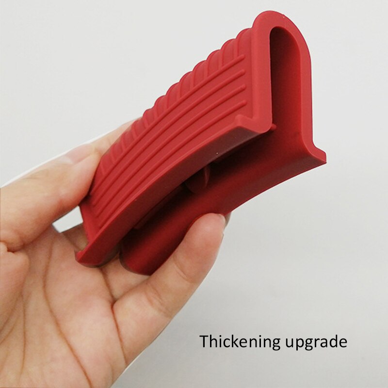 2/1 stuks siliconen keukengereedschap voor potten, handvat, ovenwanten, plaatklem, anti-verbranding, dikkere keukenaccessoires