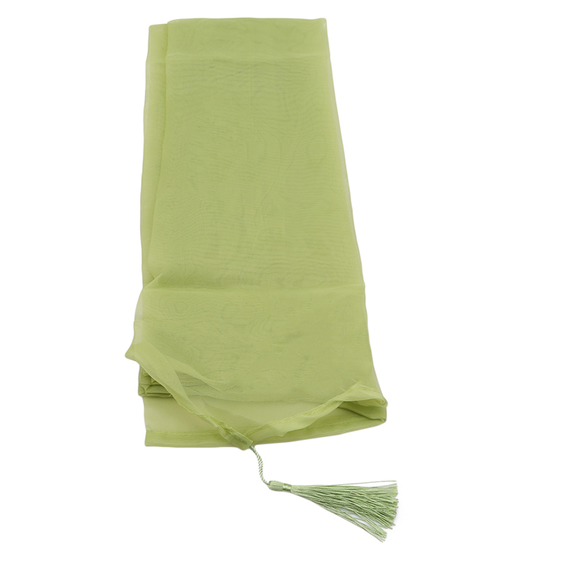Romantique moderne couleur unie Translucidus fenêtre gaze maison rideau pour la décoration de la maison salon chambre décoration simple PC: Fruit Green