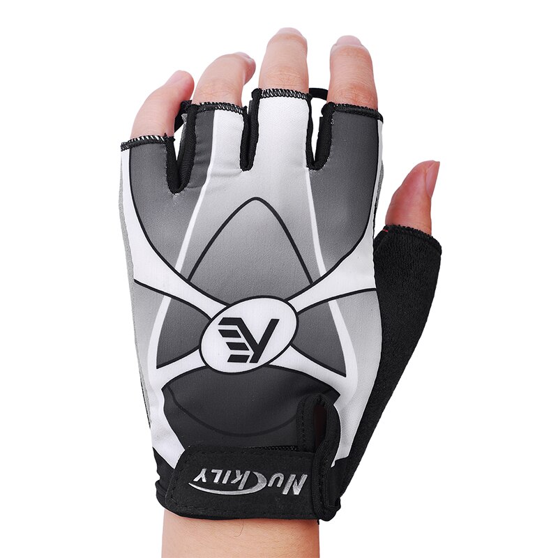 NUCKILY Short Finger Cycling Gloves Polyester Road Bike Hand Wear For Adults N3555