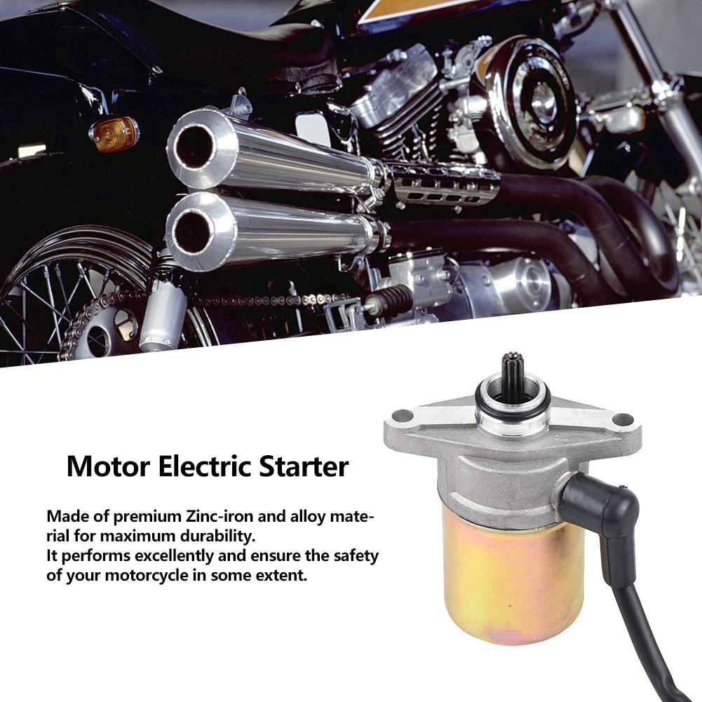 Motor Electric Starter Zinc-iron Alloy Motorcycle Starting Motor Electric Starter for GY6 50cc / 60cc Motor