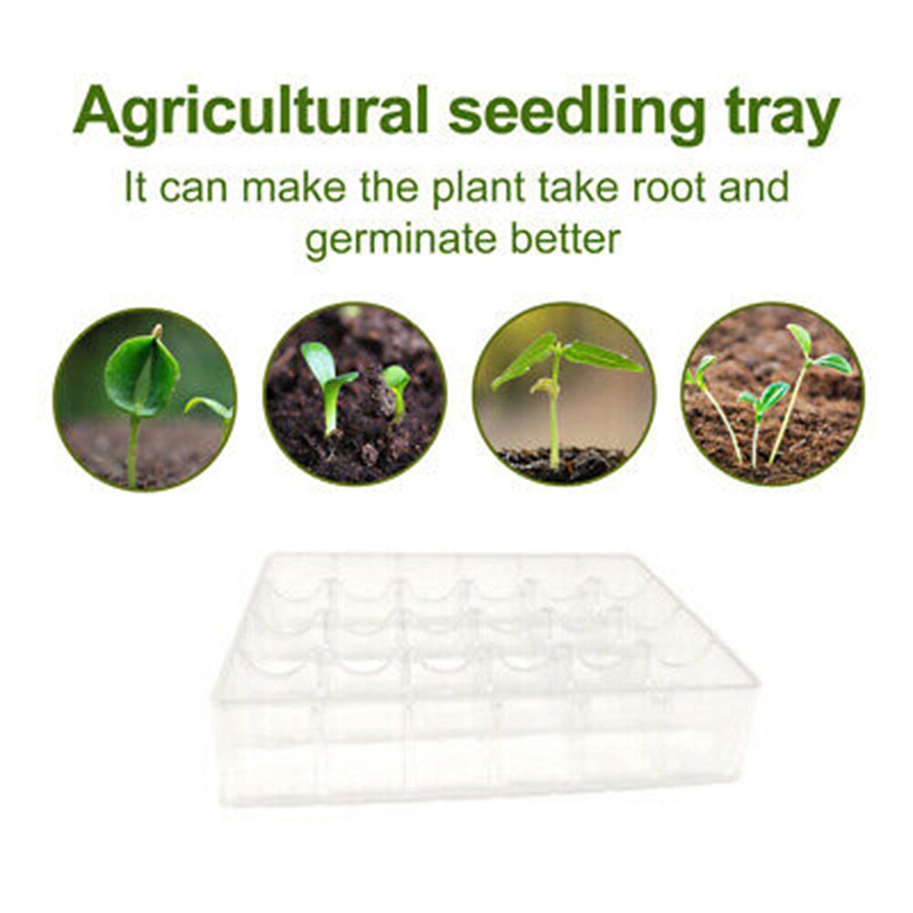 5pcs Trays Agriculture Clear Flowers Fruits Gardening Germination Plastic