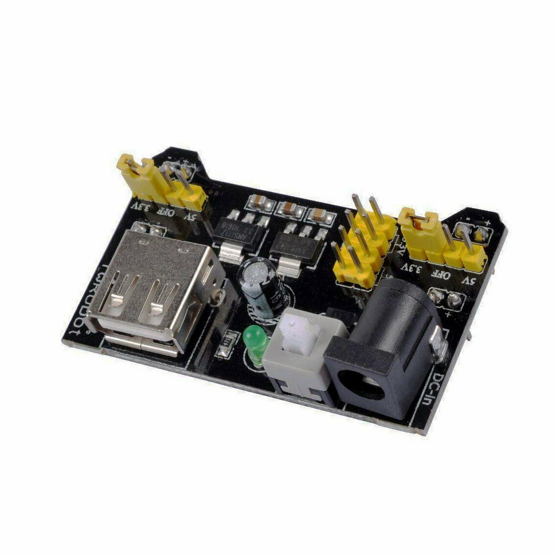 MB102 Breadboard Power Supply Black - Pack of 5