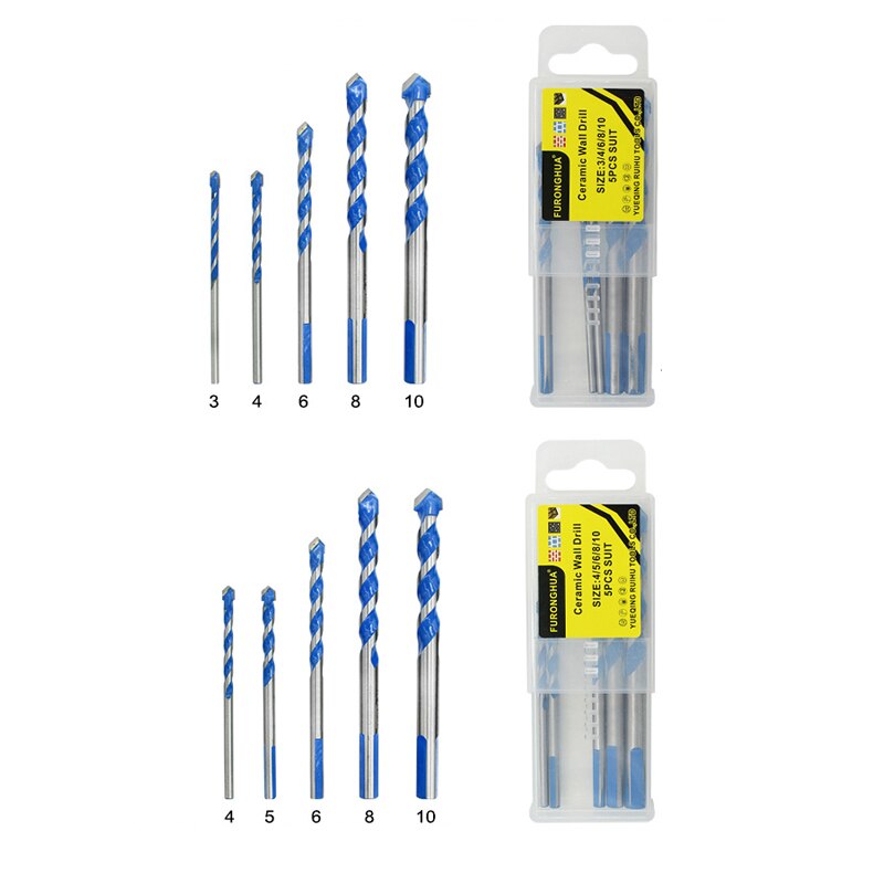 Multi-functional Tile Drill Bit Ceramic Algam Glass Wall Opening Carbide Drill Triangular Overlord Drill Multifunctional