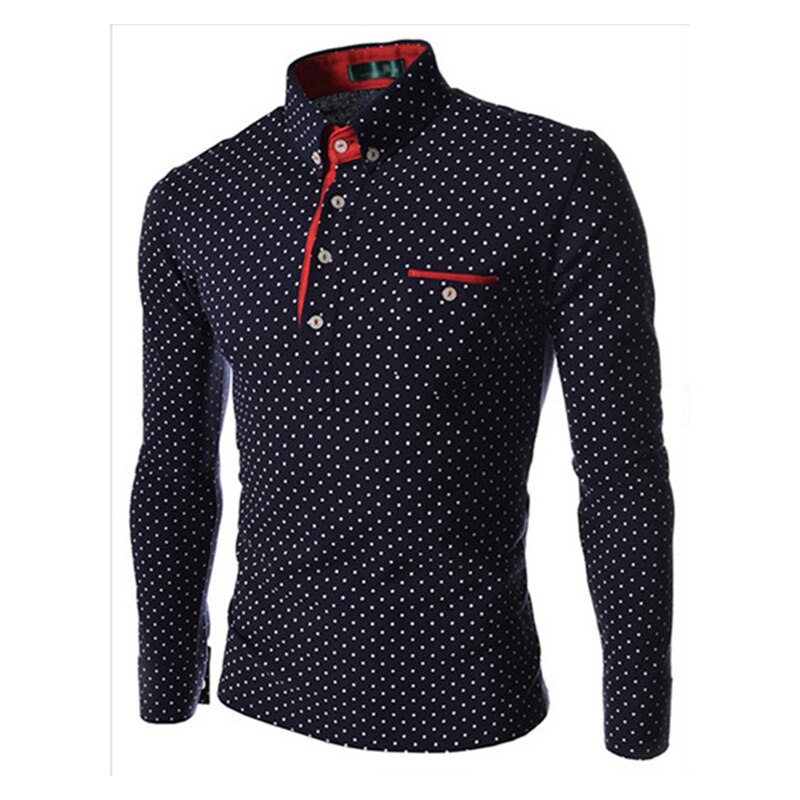 stipdruk yong mannen shirts M-3XL Amerikaanse mode man slim fit volledige mouw casual jongen kleding: HZAW002b / XXXL