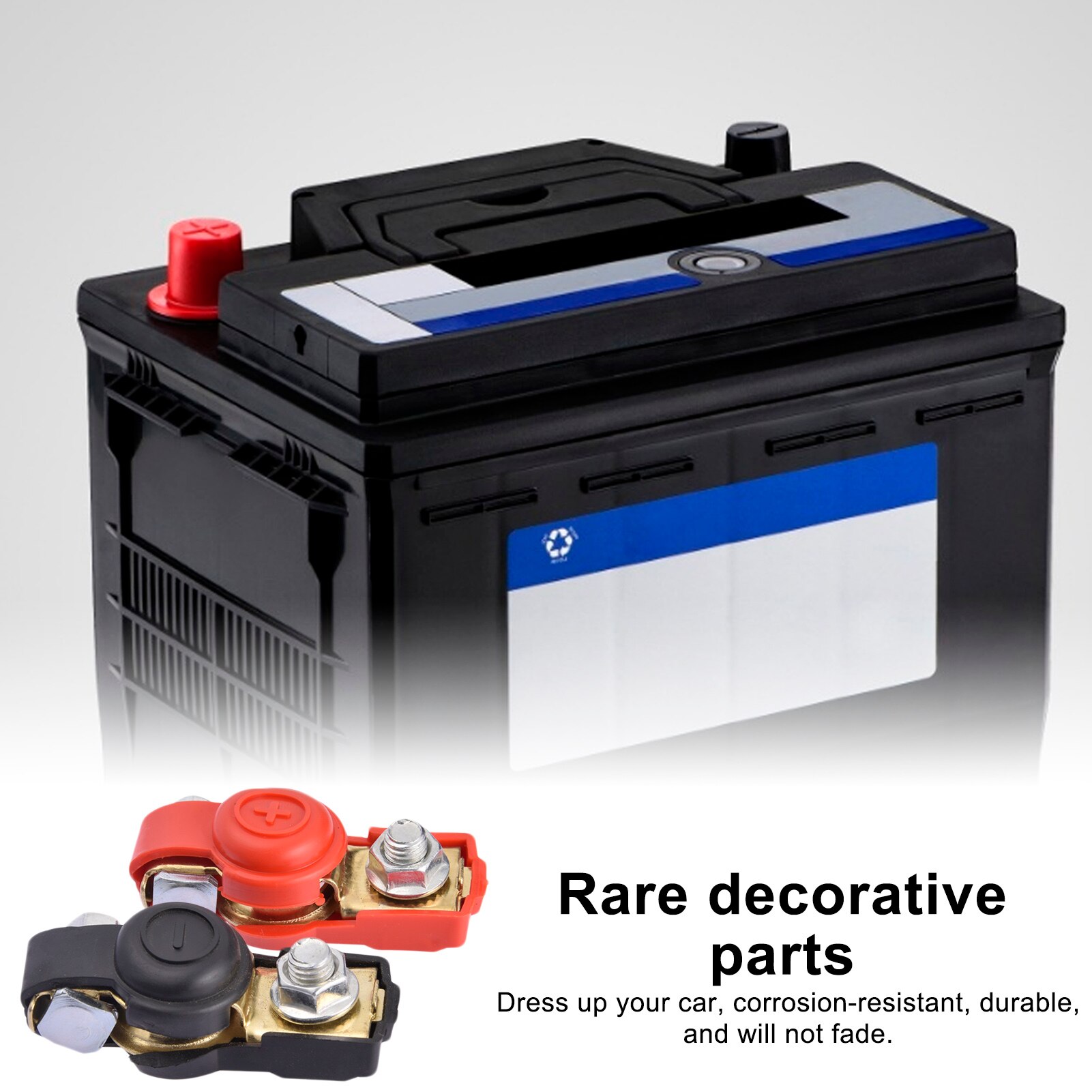 Portable Battery Terminals Mini Battery Terminal Heavy Duty Car Truck Connector Cable Clamp Preservative Durable Car Accessories