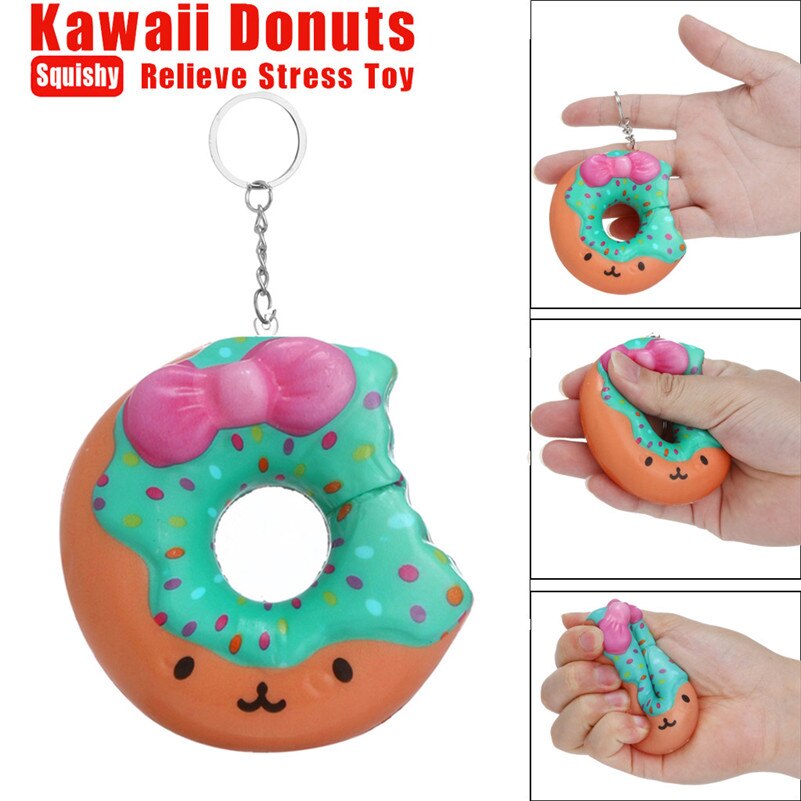 Lovely Doughnut Cream Scented Squishies Squishy Slow Rising Squeeze Toys Collection quash anti-stress F1