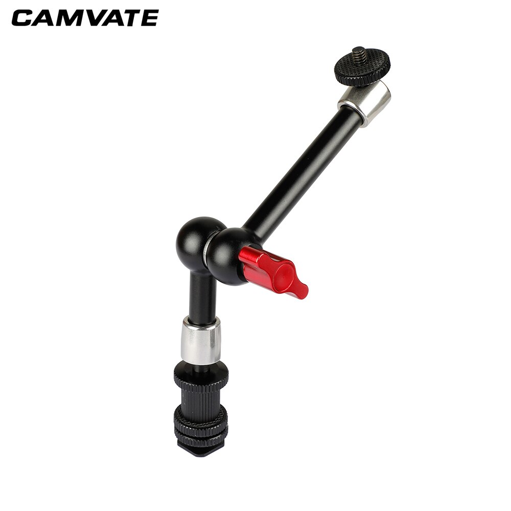 Bras magique articulé polyvalent camvate 9 " et support de chaussure (bouton rouge ) c2108