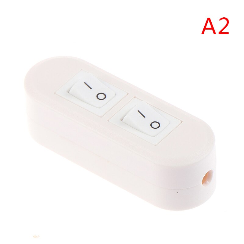 1pcs Double Control Table Lamp Floor Lamp Mother Lamp Online Switch Two-button Dual Control Switch: A2