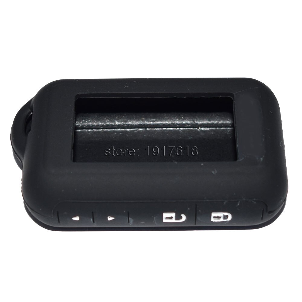 Fundas de silicona Color negro E60 para Starline ruso E60 E61 E62 E90 llavero LCD de dos vías con control remoto