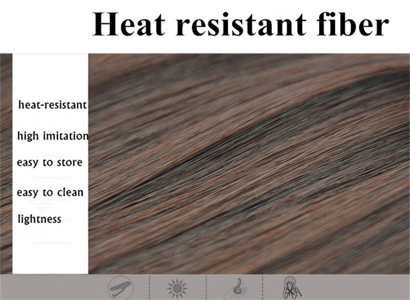 Lange Rechte Synthetische Paardenstaart Vrouwen Ombre Hair Stuk Staart Hoge Temperatuur Fiber Pony Tail Hair Extensions voor Dame