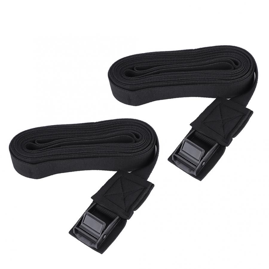 2pcs/set Outdoor Lashing Tie Surfboard Kayak Roof Rack Cam Buckle Lashing Tie Down Strap Top Rack Belt For Car Bus Bicycle Tools