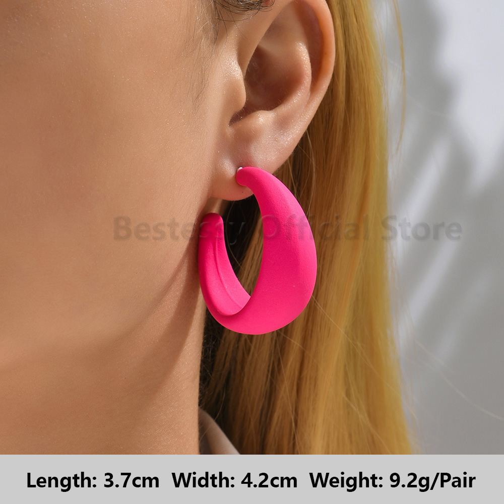 Pendientes colgantes de gota llamativos de diamantes de imitación de color rosa intenso para mujer, colgantes grandes geométricos de de lujo, de joyería para y boda: Rodio plateado
