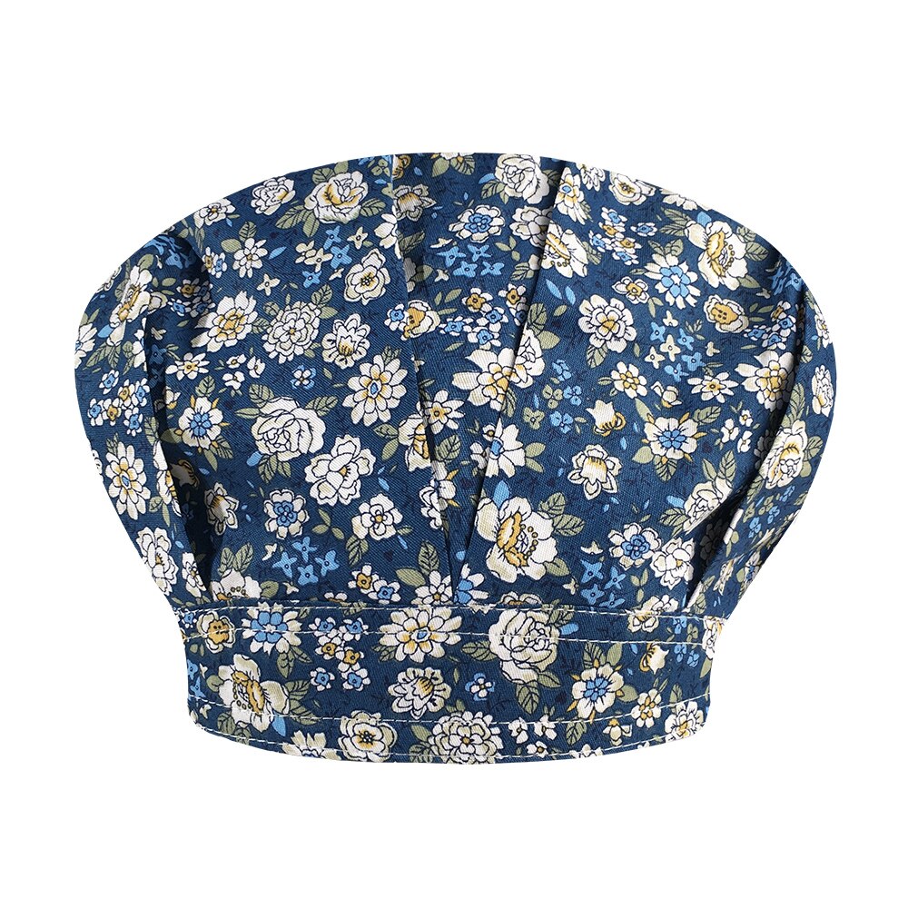 Cartoon print koksmuts met zweethanddoek katoen dames heren stofdicht laboratoriumwerk koksmuts opruiming scrubmutsen: 32077