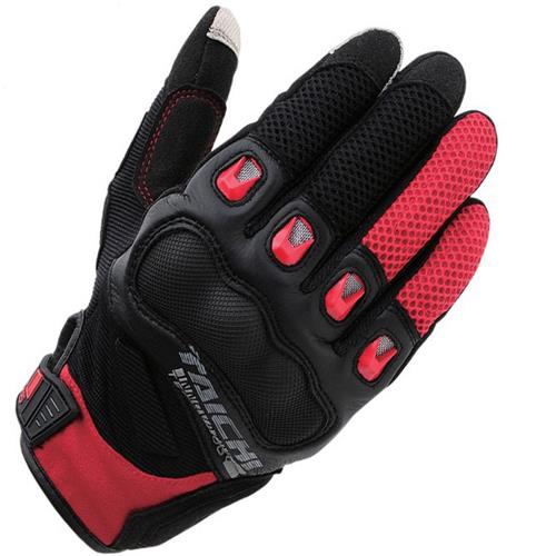 Zwart witte rst 412 mesh carbon zomerhandschoen voor motor, auto, mtb, fiets, heren: Zwart rood / Ik
