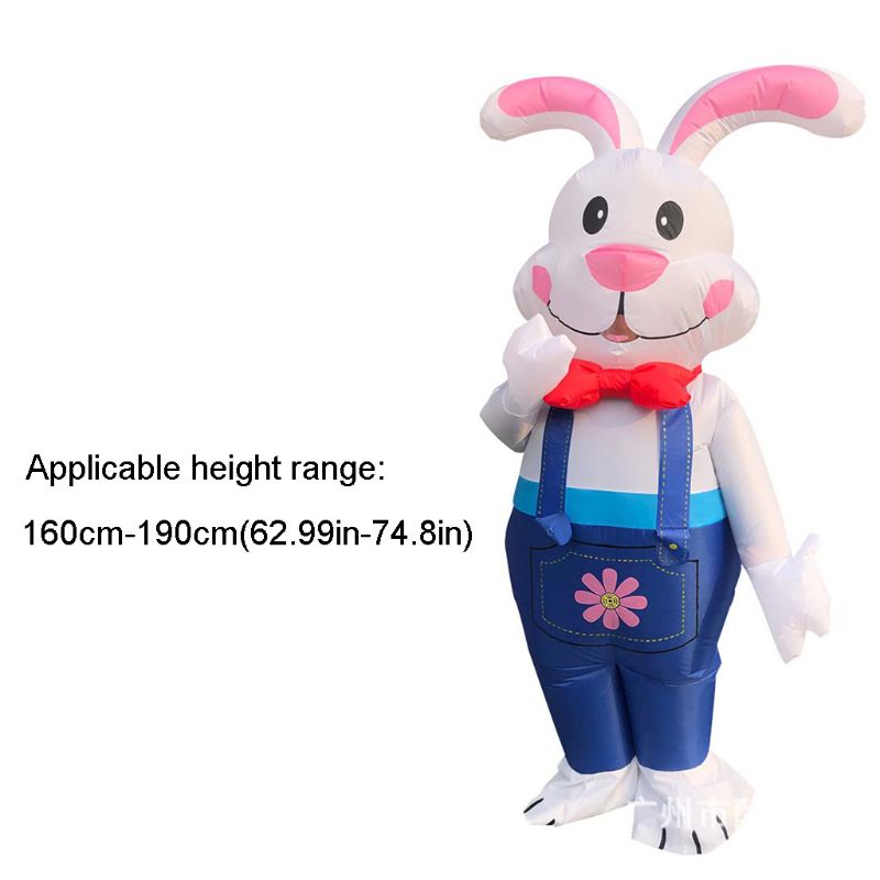 Inflatable Suits Rabbit Fancy Dress Costume Outfit Halloween Cosplay Party Dress K1MA