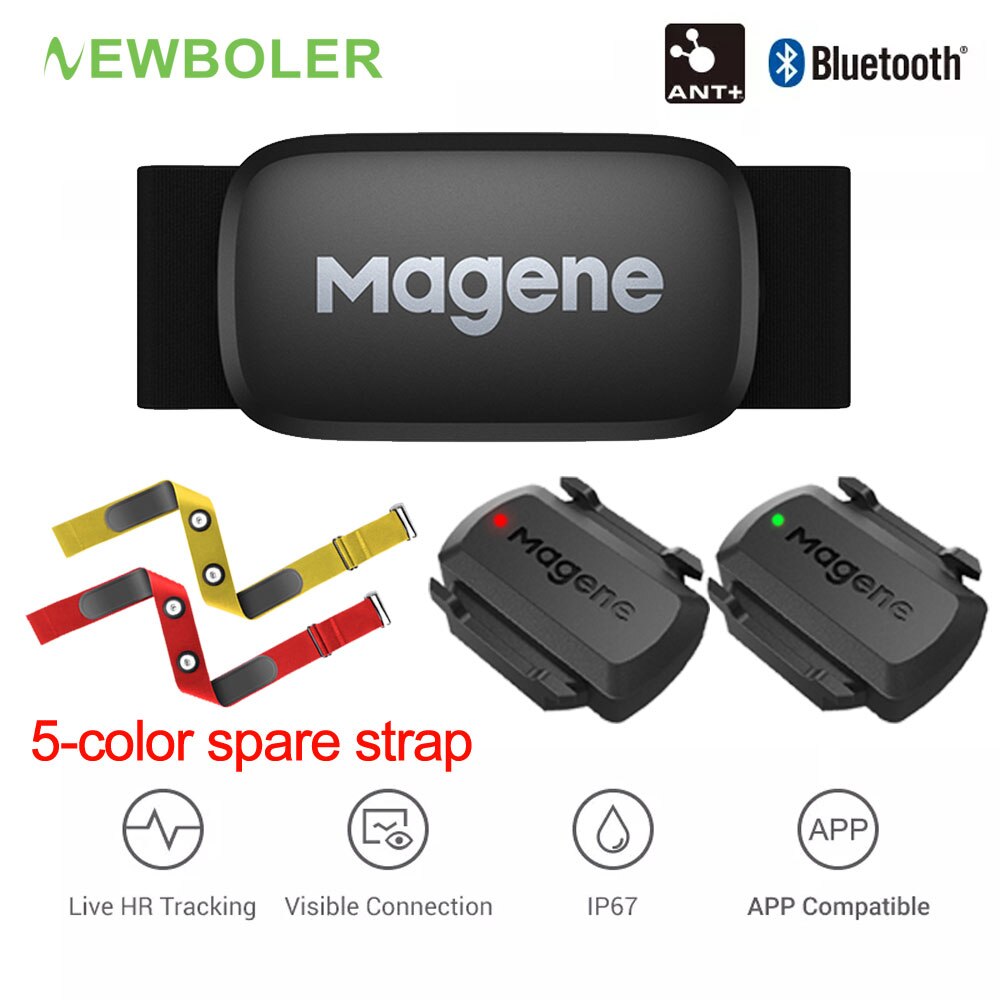Magene H64 Hartslagmeter Borstband Ant + &amp; Bluetooth 4.0 Hartslagsensor IP67 Waterdichte Dual Modus Snelheid cadanssensor