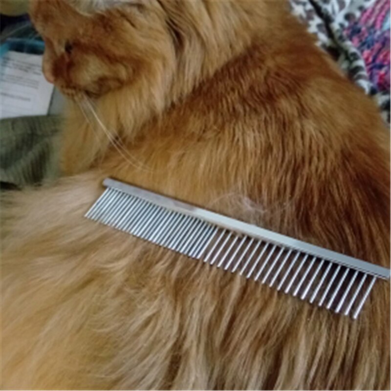 Metalen Kam Voor Honden Rvs Huisdier Hond Kat Pin Kam Haar Borstel Haarborstel Vlooienkammetje Honden Katten Huisdieren Acessorios pet Grooming