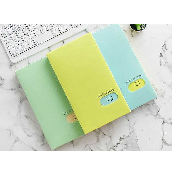 Smile Business Card Holder organizador ID tarjeta de crédito caso bolso monedero 120 tarjetas titular verde