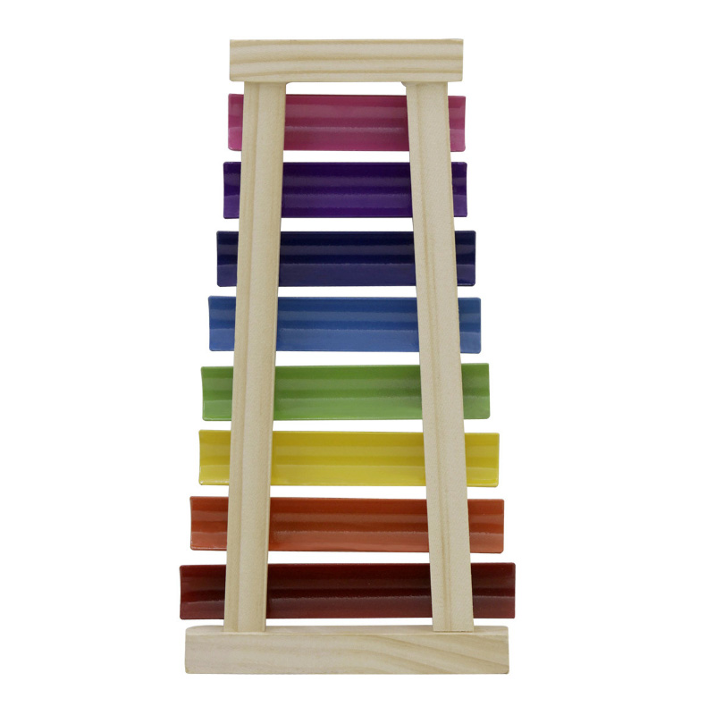 8 Tones Houten Brain Game Muzikaal Speelgoed Xylofoon Regenboog Kleur Hand Klop Mini Piano Xylofoon Muziekinstrument