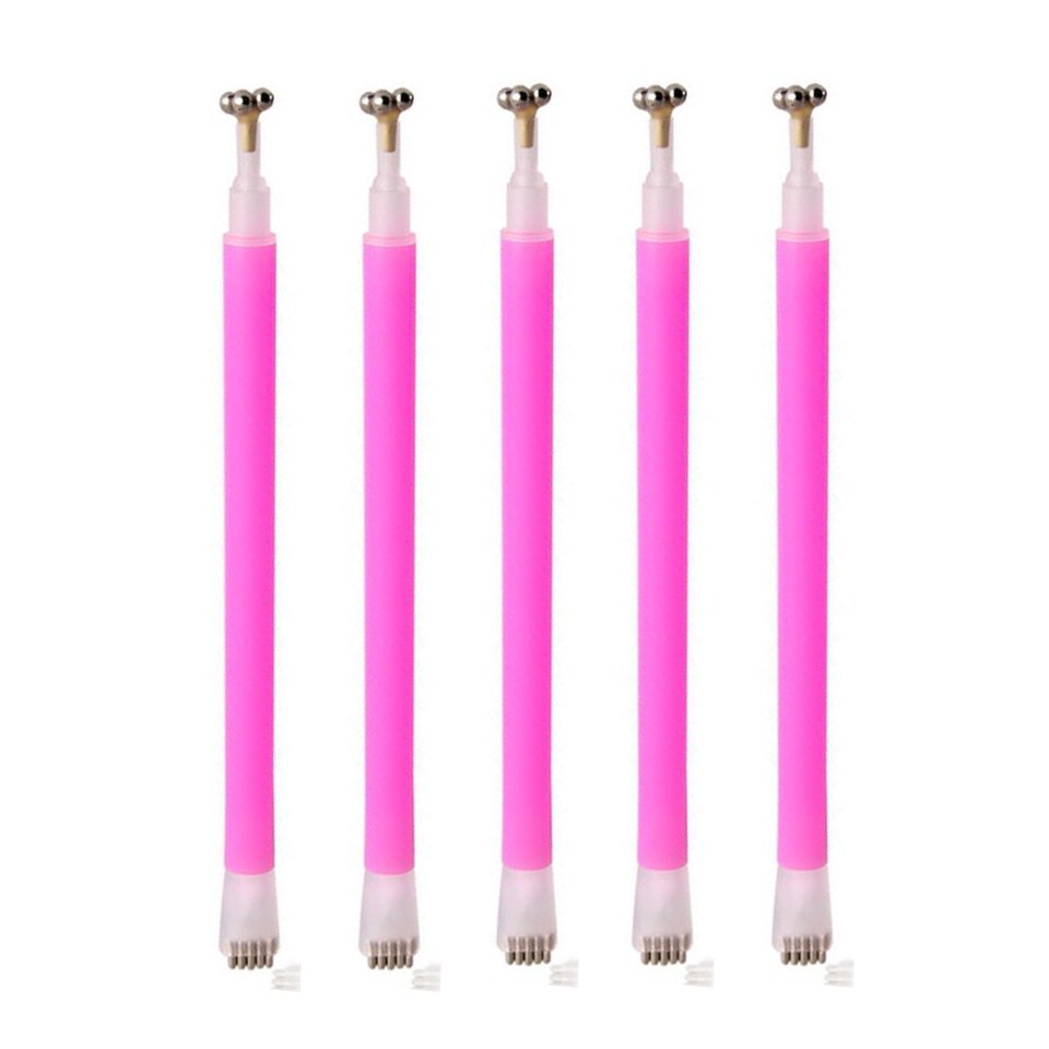 1PC Dubbele Hoofden Tweekoppige Bloem Magnetische Pennen Voor DIY Nail Art Magic Stick 3D Katten Ogen UV gel Polish Brush Acryl Gereedschap