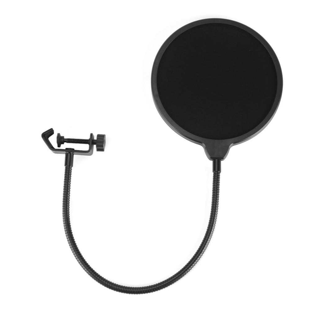 bm 800 microphone for computer 3.5mm wired studio condenser mic with tripod stand for Recording pc laptop bm800: Pop filter