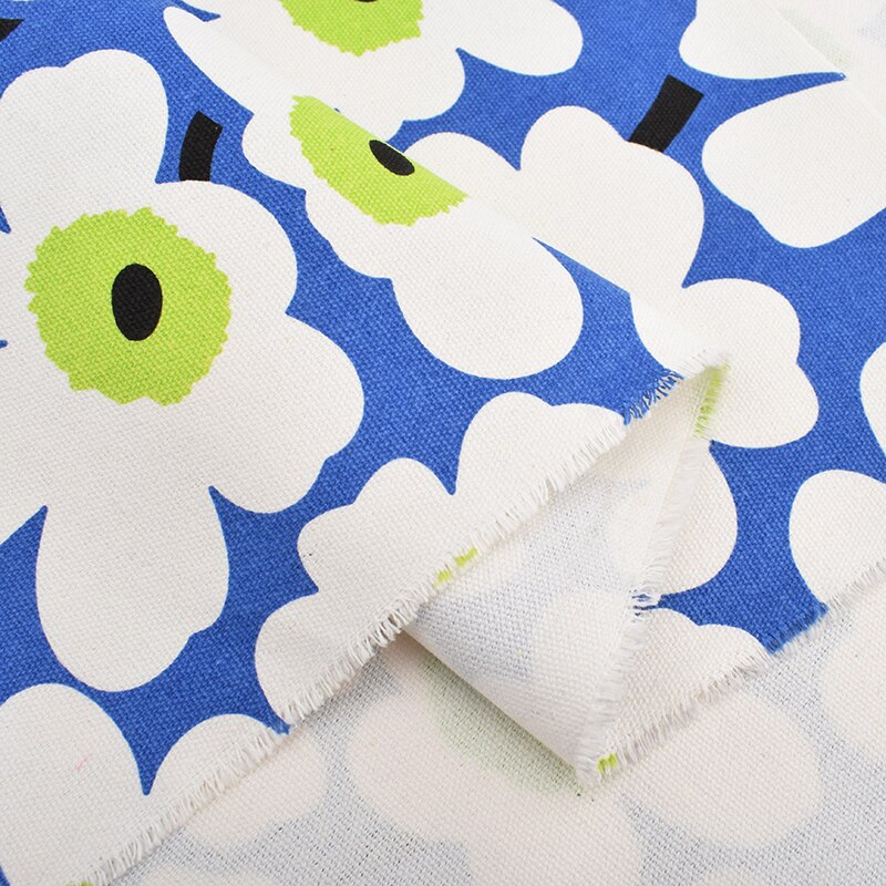 Motifs de fleurs de soleil Six couleurs, tissu en toile de coton, tissu de couture fait main pour sac à rideau de canapé, matériel de décoration de la maison: B 1 piece / 50x145cm