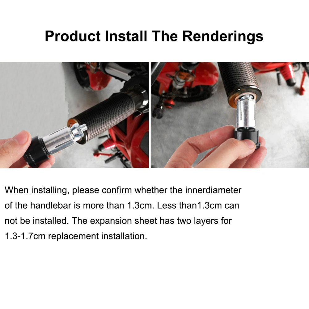 Handle Bar End Zijspiegel Groothoek Motorfiets Achteruitkijkspiegels Voor 7/8 "22mm Stuur Blauw Glas 360 ° Roterend Anti-glare