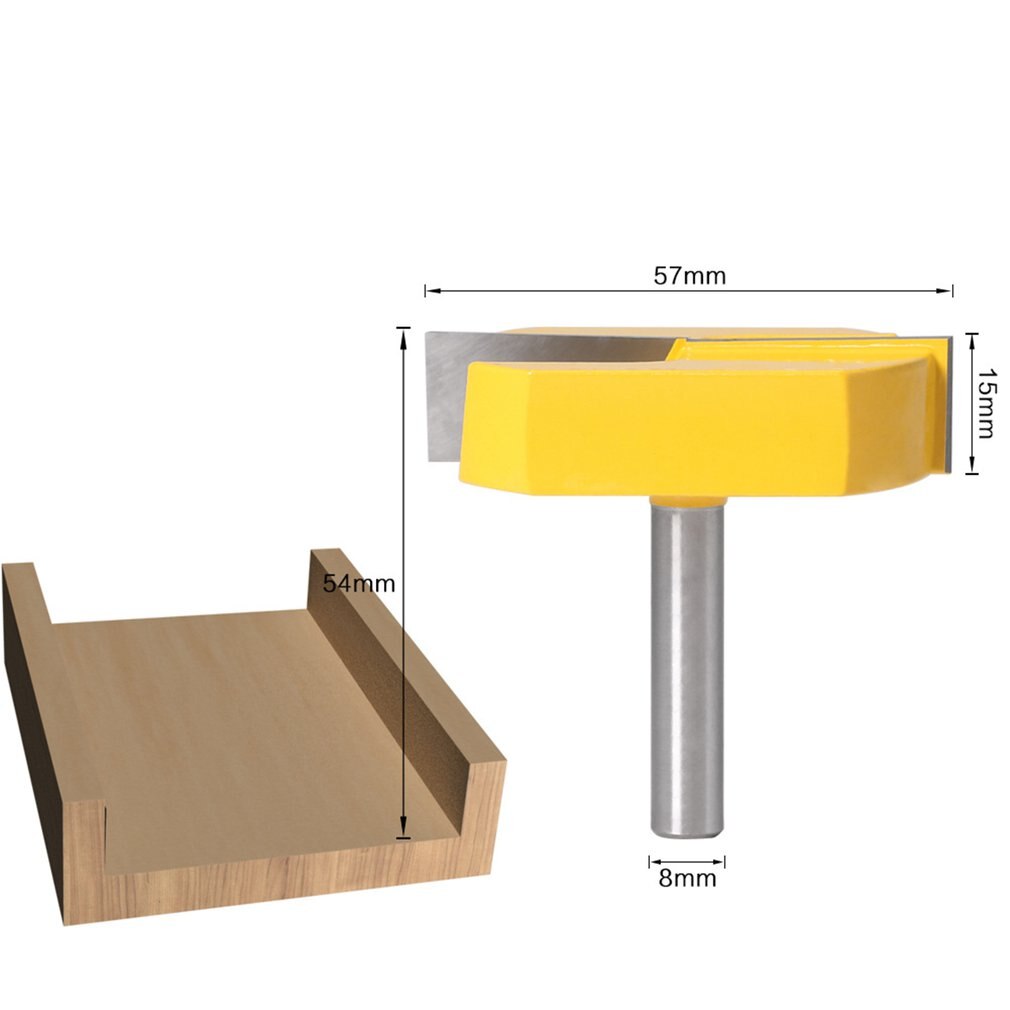 8 mm skaft rengjøring bunn fresing skjære diameter for overflate høvler fres bit trimming freser trefreser