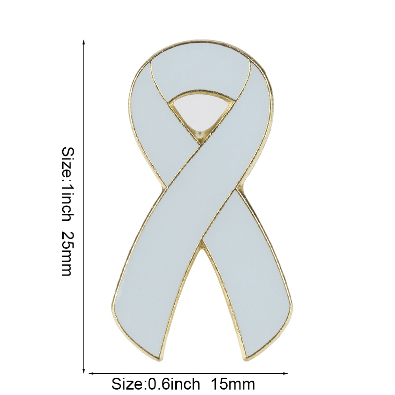 Lint Borstkanker Awareness Revers Pin Aids Metalen Badge Pin Broche Decoratieve Knoppen voor Kleding XY0025: Licht Geel Kleur